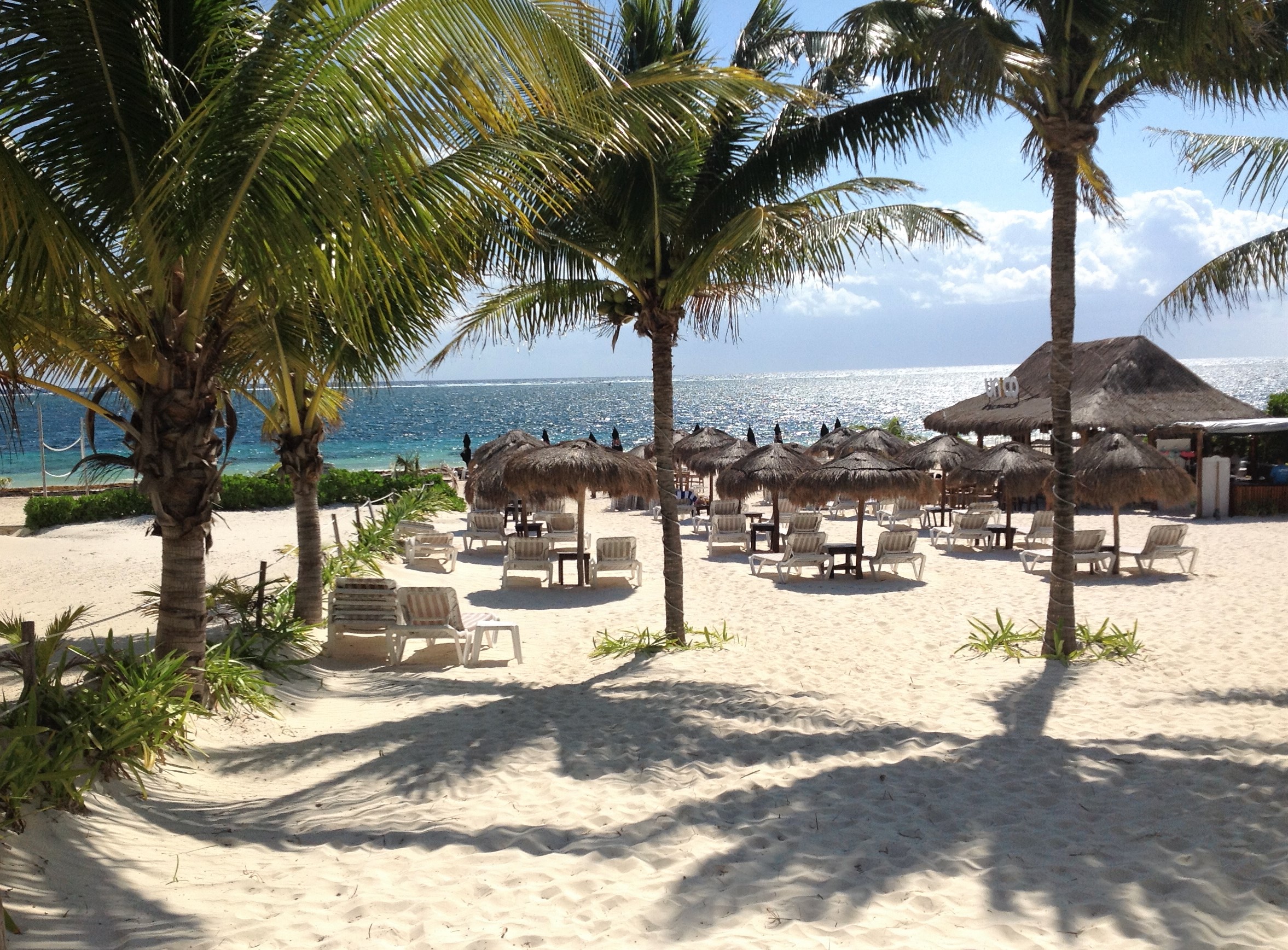 Beach bar near Villas Shanti