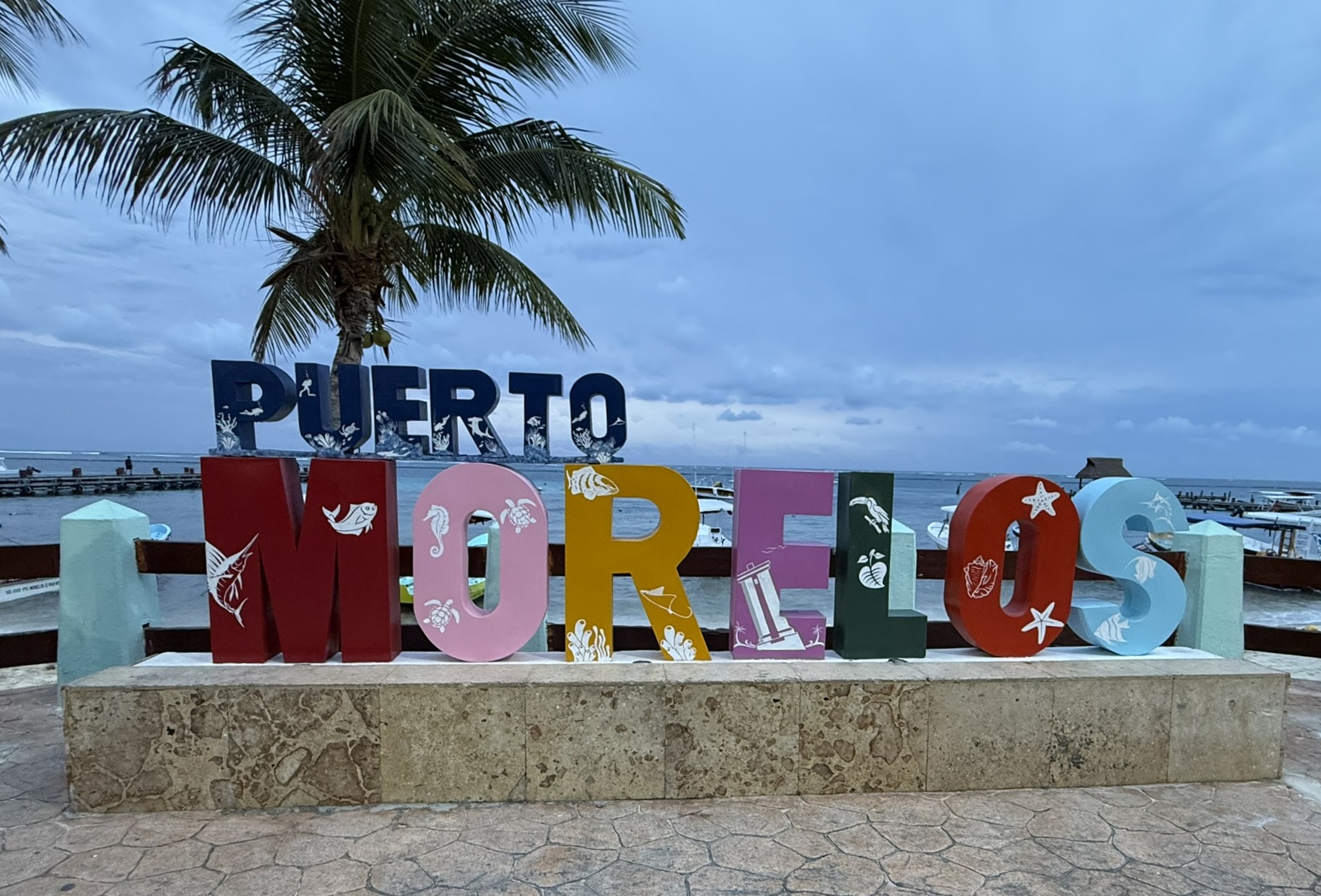 Puerto Morelos welcome sign