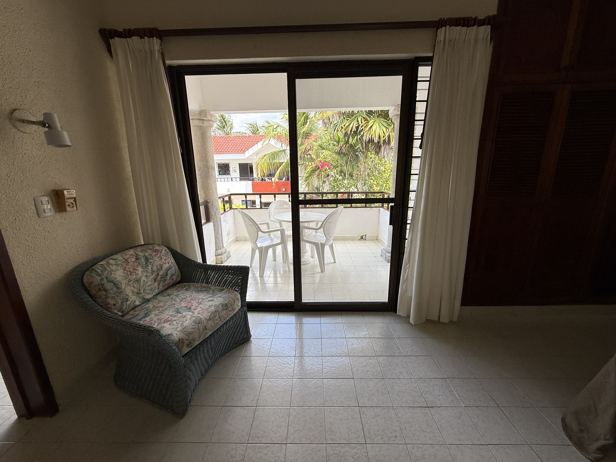 Upstairs balcony